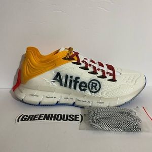 REEBOK ZIG KINETICA UNISEX RUNNING BLACK/BLUE SZ 9